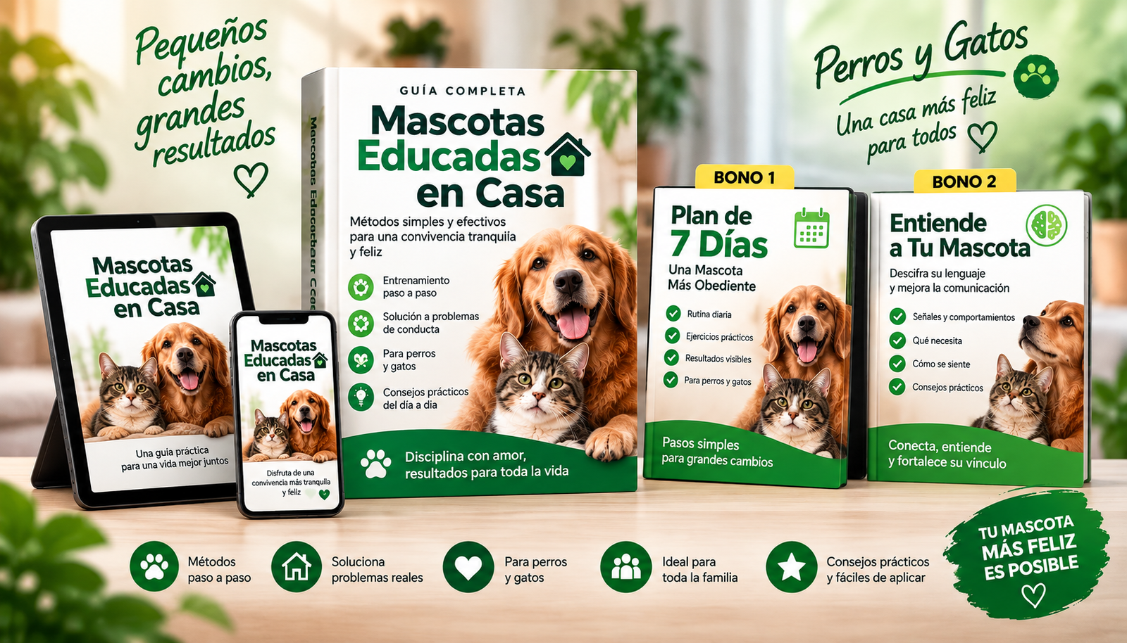 Guía Mascotas Educadas en Casa para perros y gatos